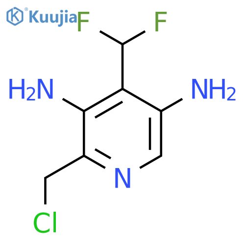 2-(Chloromethyl)-3,5-diamino-4-(difluoromethyl)pyridine structure