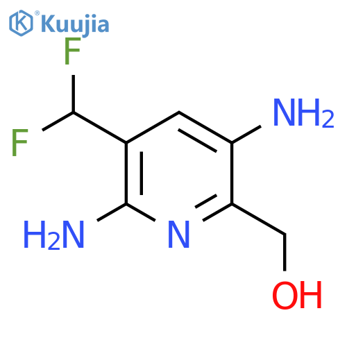 2,5-Diamino-3-(difluoromethyl)pyridine-6-methanol structure