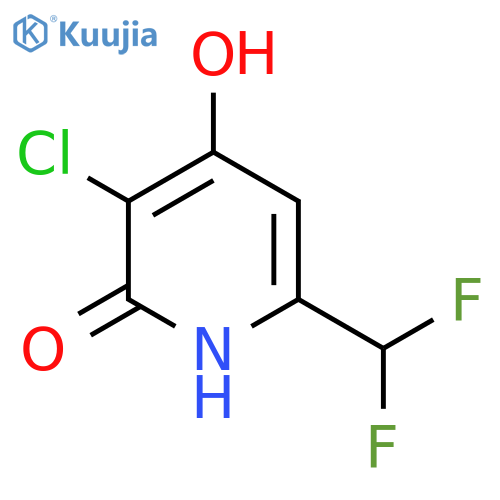 3-Chloro-6-(difluoromethyl)-2,4-dihydroxypyridine structure