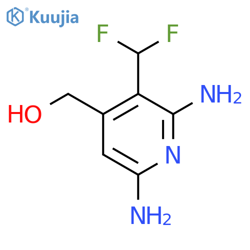 2,6-Diamino-3-(difluoromethyl)pyridine-4-methanol structure