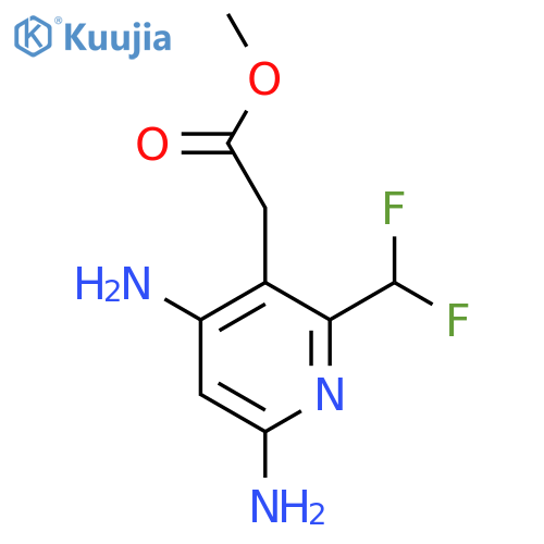 Methyl 4,6-diamino-2-(difluoromethyl)pyridine-3-acetate structure