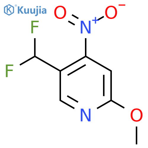 5-(Difluoromethyl)-2-methoxy-4-nitropyridine structure
