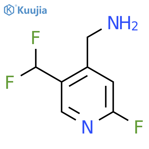 4-(Aminomethyl)-5-(difluoromethyl)-2-fluoropyridine structure