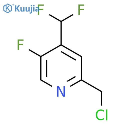 2-(Chloromethyl)-4-(difluoromethyl)-5-fluoropyridine structure
