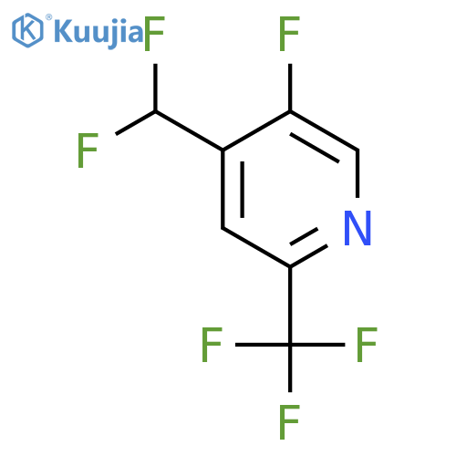 4-(Difluoromethyl)-5-fluoro-2-(trifluoromethyl)pyridine structure