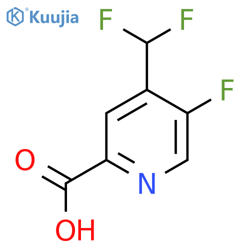 4-(Difluoromethyl)-5-fluoropyridine-2-carboxylic acid structure