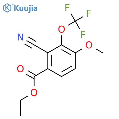 Ethyl 2-cyano-4-methoxy-3-(trifluoromethoxy)benzoate structure