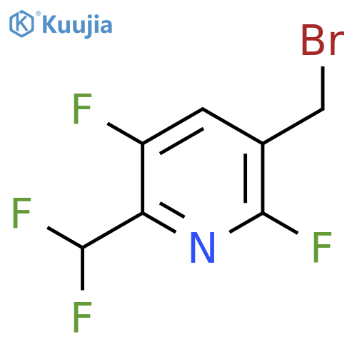 3-(Bromomethyl)-2,5-difluoro-6-(difluoromethyl)pyridine structure