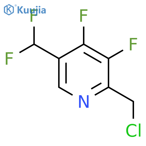 2-(Chloromethyl)-3,4-difluoro-5-(difluoromethyl)pyridine structure