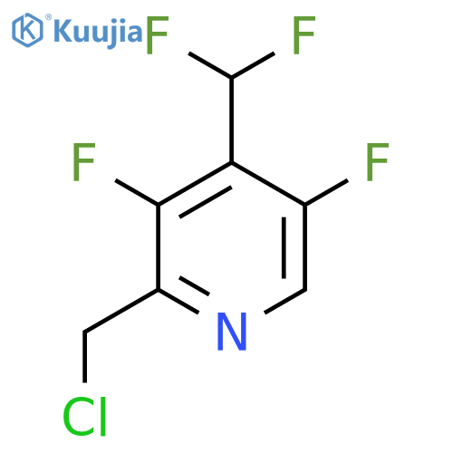 2-(Chloromethyl)-3,5-difluoro-4-(difluoromethyl)pyridine structure