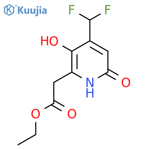 Ethyl 4-(difluoromethyl)-3,6-dihydroxypyridine-2-acetate structure