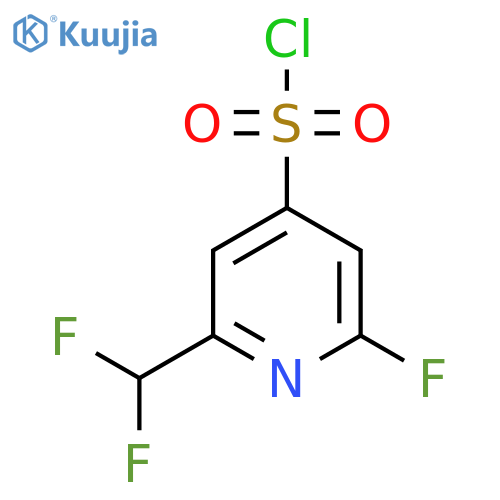 2-(Difluoromethyl)-6-fluoropyridine-4-sulfonyl chloride structure