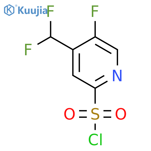 4-(Difluoromethyl)-5-fluoropyridine-2-sulfonyl chloride structure