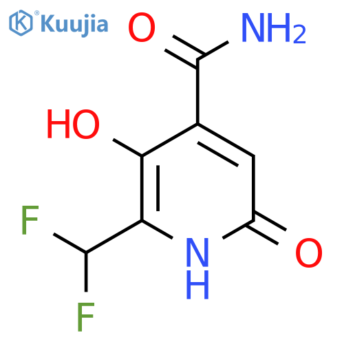 2-(Difluoromethyl)-3,6-dihydroxypyridine-4-carboxamide structure