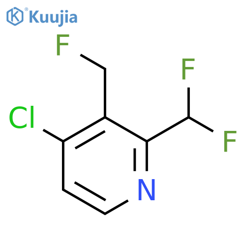 4-Chloro-2-(difluoromethyl)-3-(fluoromethyl)pyridine structure