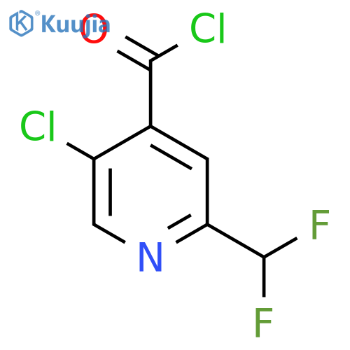 5-Chloro-2-(difluoromethyl)pyridine-4-carbonyl chloride structure