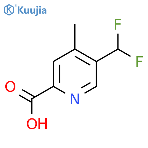 5-(Difluoromethyl)-4-methylpicolinic acid structure