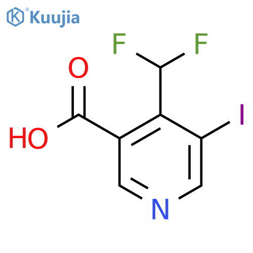 4-(Difluoromethyl)-3-iodopyridine-5-carboxylic acid structure