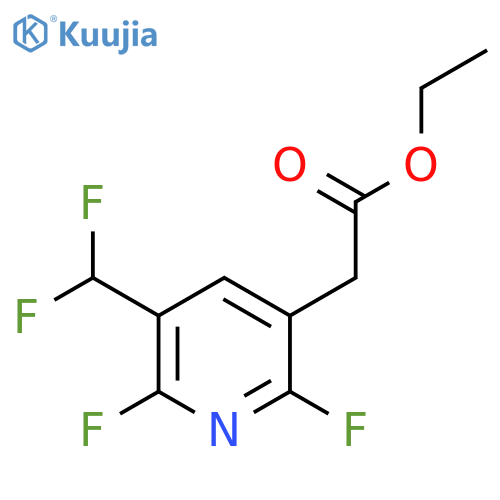 Ethyl 2,6-difluoro-3-(difluoromethyl)pyridine-5-acetate structure
