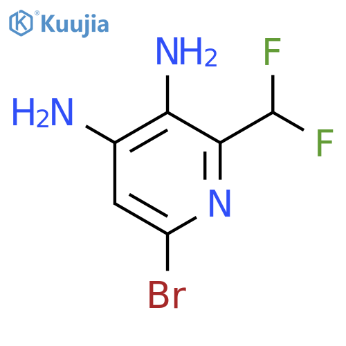 6-Bromo-3,4-diamino-2-(difluoromethyl)pyridine structure