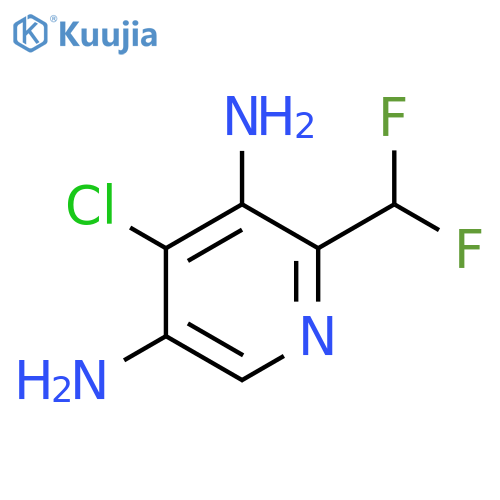 4-Chloro-3,5-diamino-2-(difluoromethyl)pyridine structure