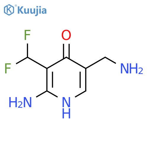 2-Amino-5-(aminomethyl)-3-(difluoromethyl)-4-hydroxypyridine structure