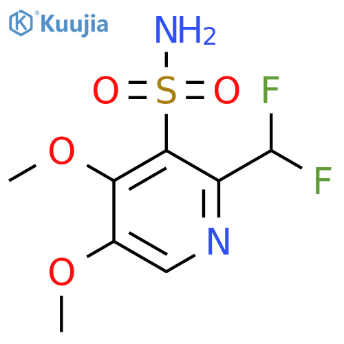 2-(Difluoromethyl)-4,5-dimethoxypyridine-3-sulfonamide structure