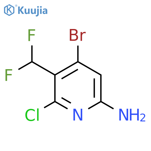6-Amino-4-bromo-2-chloro-3-(difluoromethyl)pyridine structure