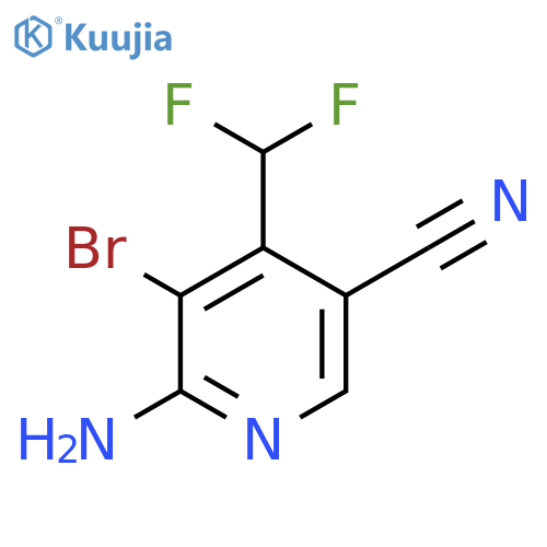 2-Amino-3-bromo-5-cyano-4-(difluoromethyl)pyridine structure