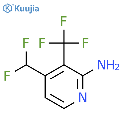 2-Amino-4-(difluoromethyl)-3-(trifluoromethyl)pyridine structure