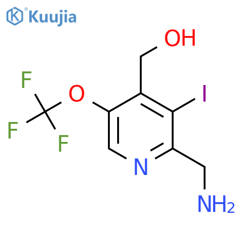 2-(Aminomethyl)-3-iodo-5-(trifluoromethoxy)pyridine-4-methanol structure