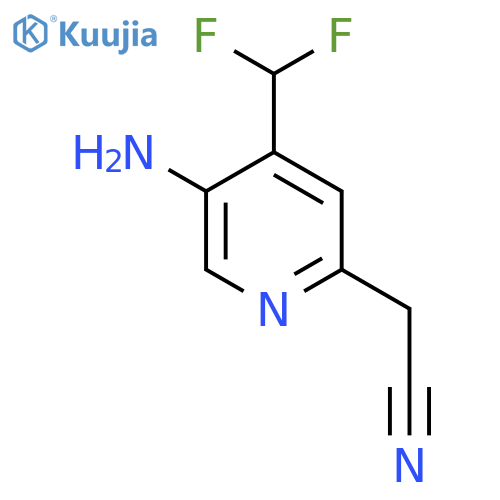 5-Amino-4-(difluoromethyl)pyridine-2-acetonitrile structure