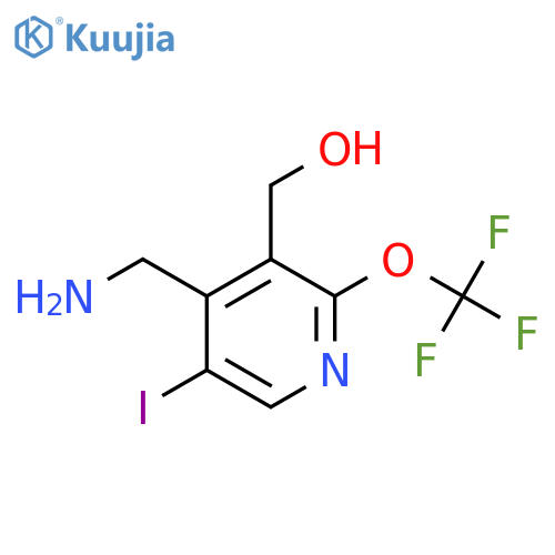 4-(Aminomethyl)-5-iodo-2-(trifluoromethoxy)pyridine-3-methanol structure
