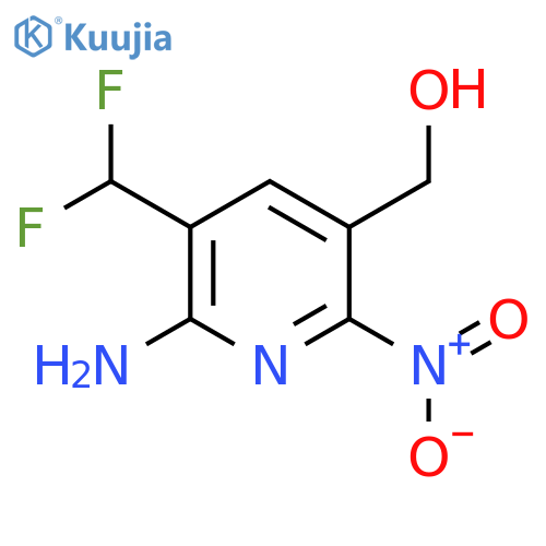 2-Amino-3-(difluoromethyl)-6-nitropyridine-5-methanol structure