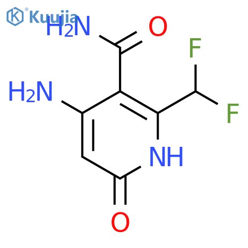 4-Amino-2-(difluoromethyl)-6-hydroxypyridine-3-carboxamide structure