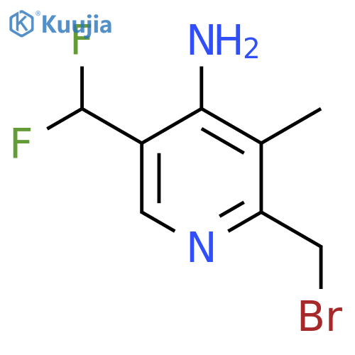 4-Amino-2-(bromomethyl)-5-(difluoromethyl)-3-methylpyridine structure