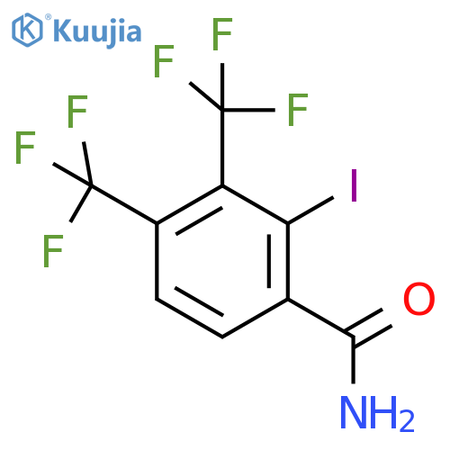 3,4-Bis(trifluoromethyl)-2-iodobenzamide structure