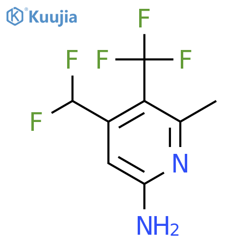 6-Amino-4-(difluoromethyl)-2-methyl-3-(trifluoromethyl)pyridine structure