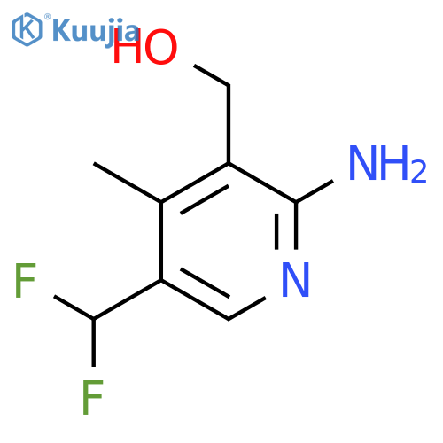 2-Amino-5-(difluoromethyl)-4-methylpyridine-3-methanol structure