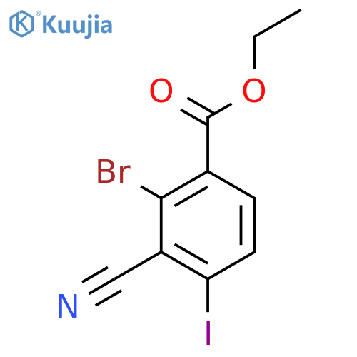 Ethyl 2-bromo-3-cyano-4-iodobenzoate structure