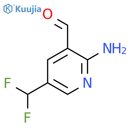 2-Amino-5-(difluoromethyl)pyridine-3-carboxaldehyde structure