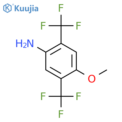 2,5-Bis(trifluoromethyl)-4-methoxyaniline structure