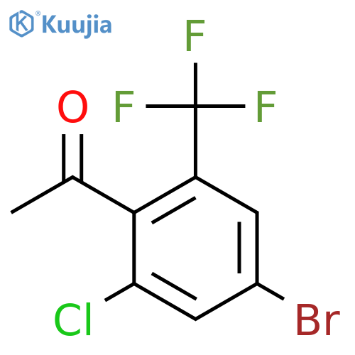 4'-Bromo-2'-chloro-6'-(trifluoromethyl)acetophenone structure
