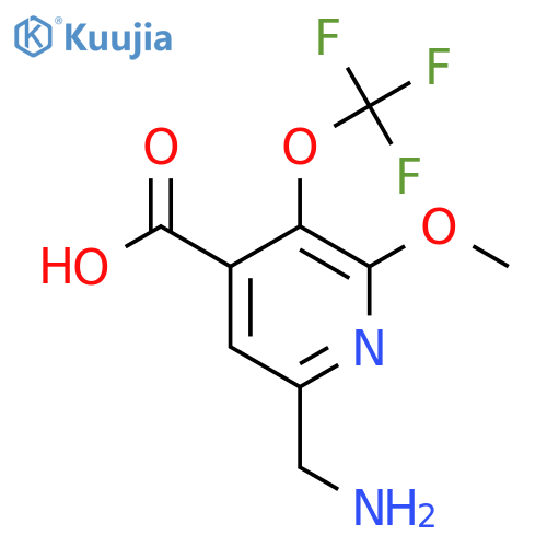 6-(Aminomethyl)-2-methoxy-3-(trifluoromethoxy)pyridine-4-carboxylic acid structure