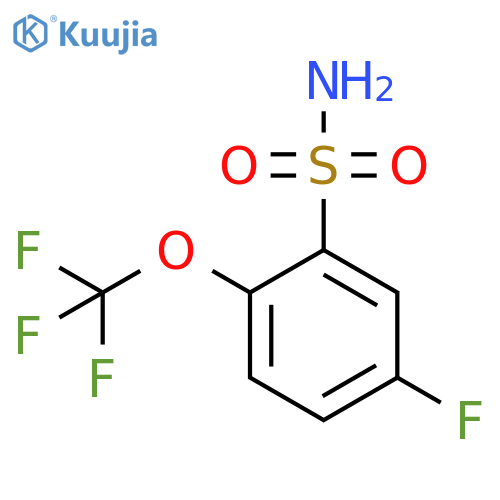 Benzenesulfonamide, 5-fluoro-2-(trifluoromethoxy)- structure