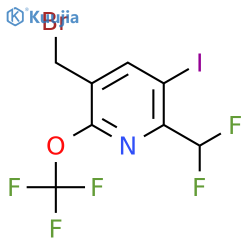 5-(Bromomethyl)-2-(difluoromethyl)-3-iodo-6-(trifluoromethoxy)pyridine structure