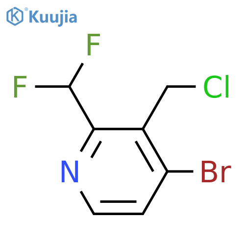 4-Bromo-3-(chloromethyl)-2-(difluoromethyl)pyridine structure
