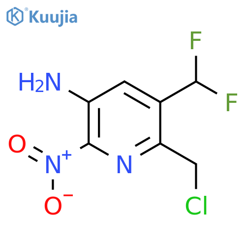 5-Amino-2-(chloromethyl)-3-(difluoromethyl)-6-nitropyridine structure
