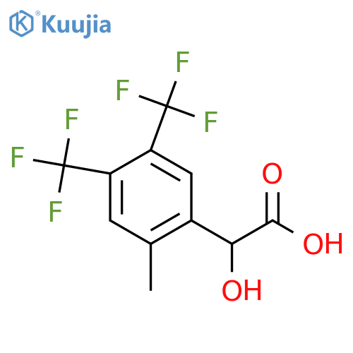 4,5-Bis(trifluoromethyl)-2-methylmandelic acid structure