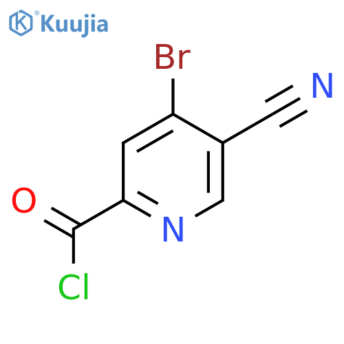 4-Bromo-5-cyanopicolinoyl chloride structure